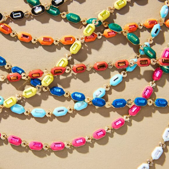 Anthropologie Sporty Epoxy Necklace - Picture 2 of 5